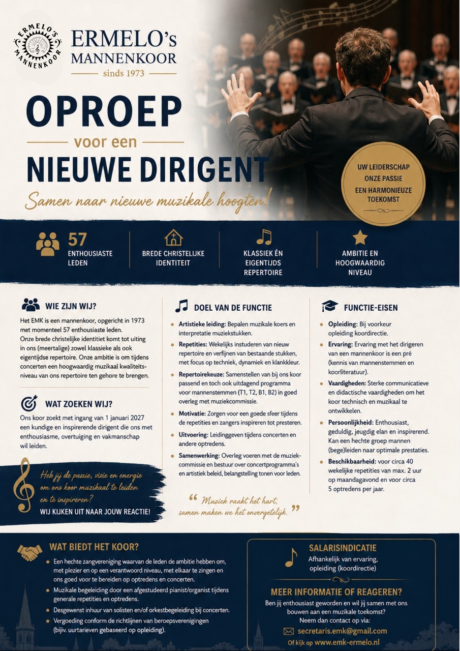 solisitatie nieuwe dirigent